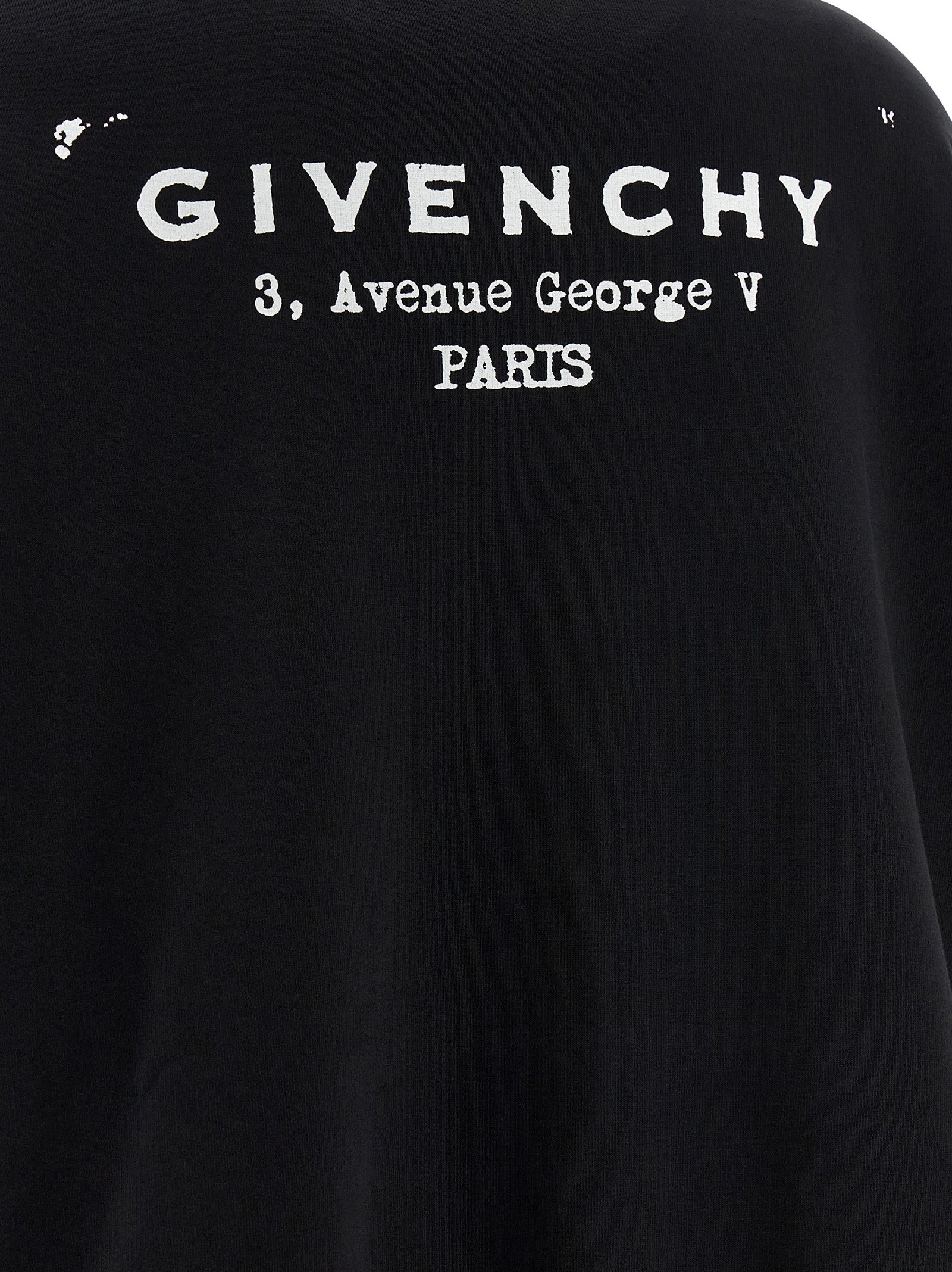 Sweat à capuche en coton bicolore Givenchy avec logo visible, style décontracté et moderne, pour homme ou femme.