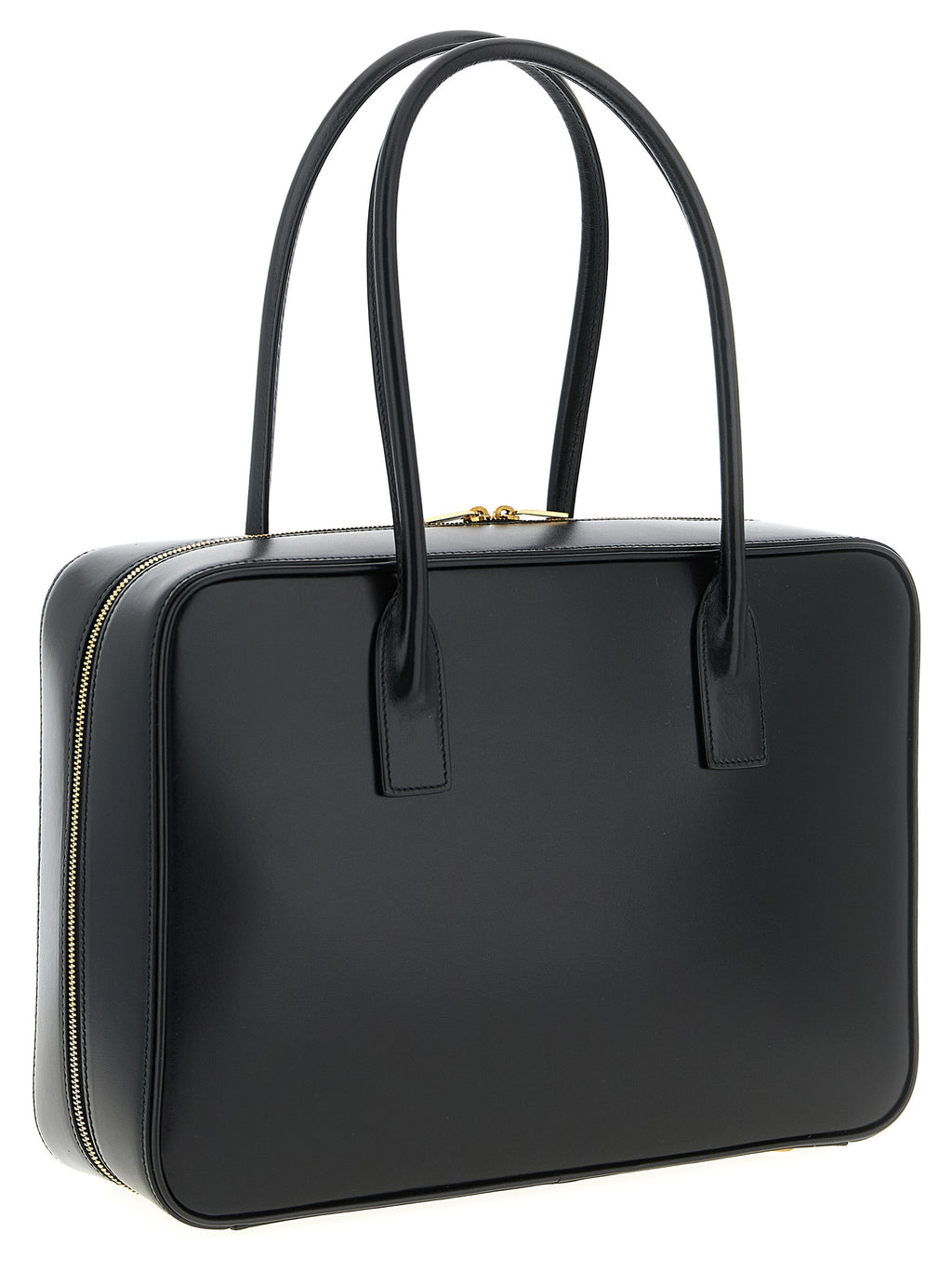 Saint Laurent Schultertasche aus schwarzem Kalbsleder