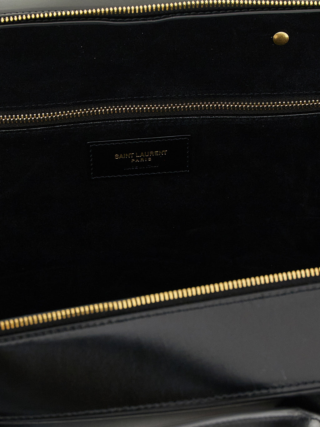 Saint Laurent Schultertasche aus schwarzem Kalbsleder