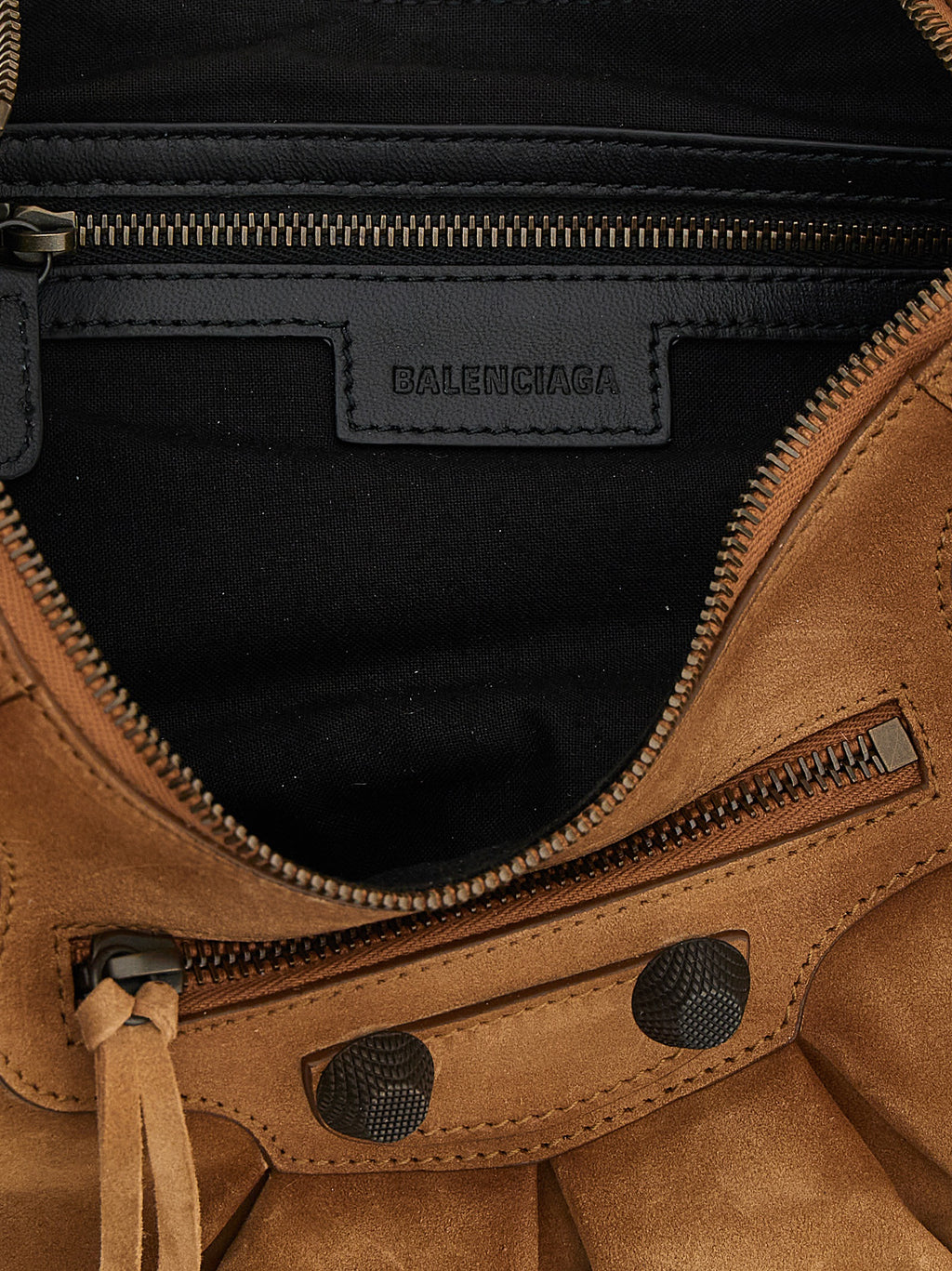 Balenciaga Umhängetasche aus braunem Kalbsleder