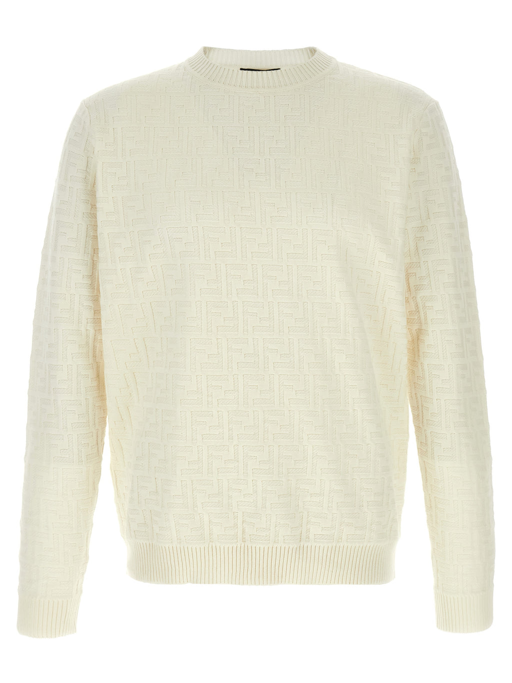 Cardigan blanc en coton de la marque Fendi, veste élégante avec boutons et finition soignée, idéale pour un style sophistiqué.