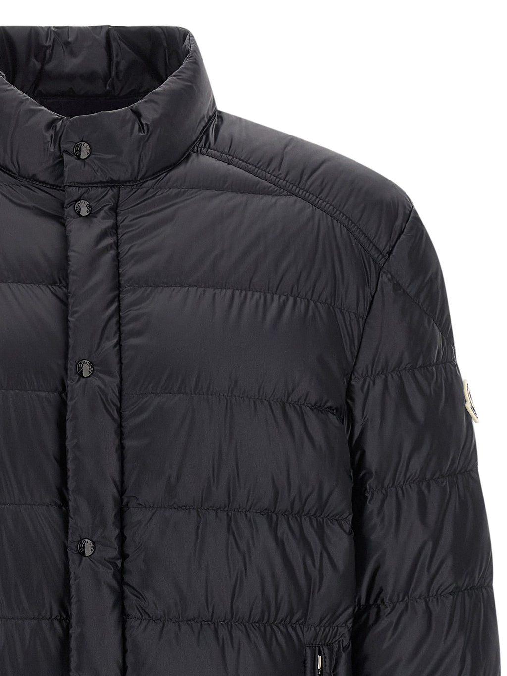 Moncler Blue Polyamide Full-Length Jacket
