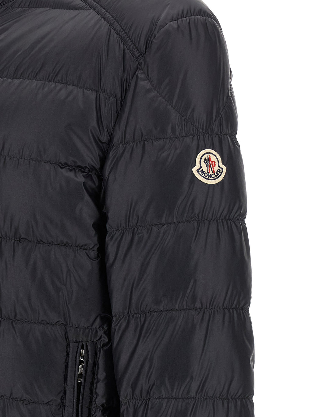 Moncler Blue Polyamide Full-Length Jacket