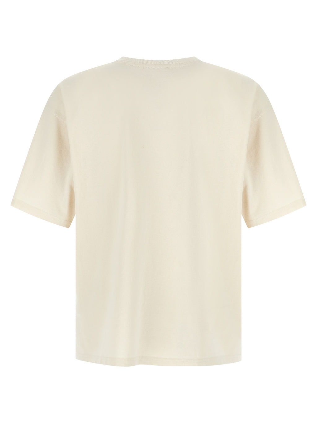 T-shirt en coton bicolore Diesel, coupe classique avec logo sur la poitrine, image de face sur fond blanc.