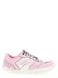 Sneakers athlétic en cuir de veau multicolore Balenciaga, design moderne et coloré, vue de face sur fond blanc