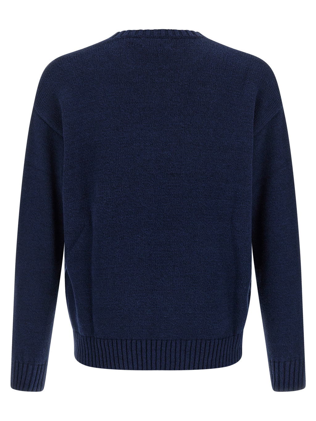 Cardigan en lin bleu Polo Ralph Lauren porté, détail du col et des boutons, style décontracté et élégant.