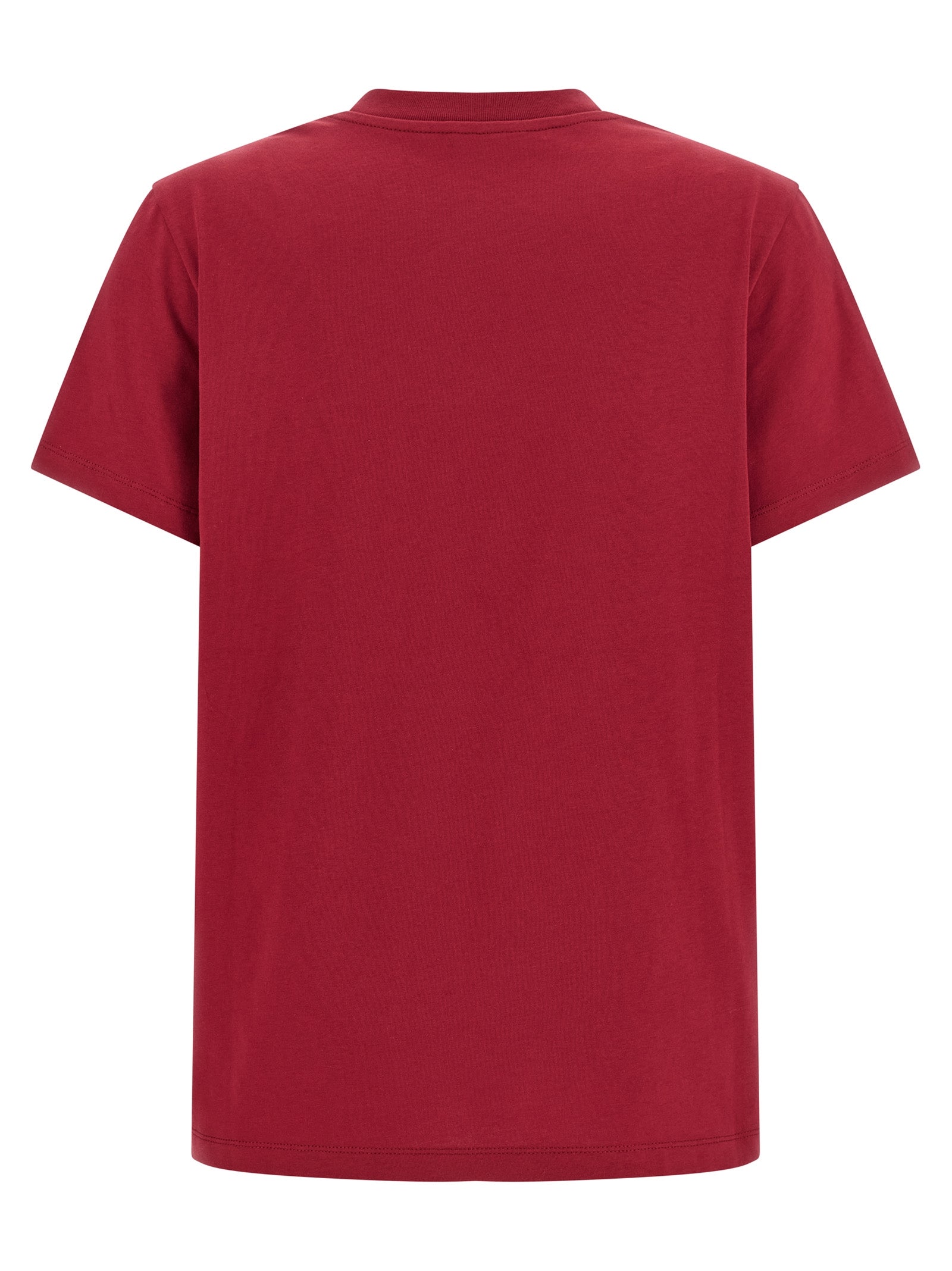 T-shirt en coton multicolore de la marque Moncler, avec un design coloré et confortable, vue de face.