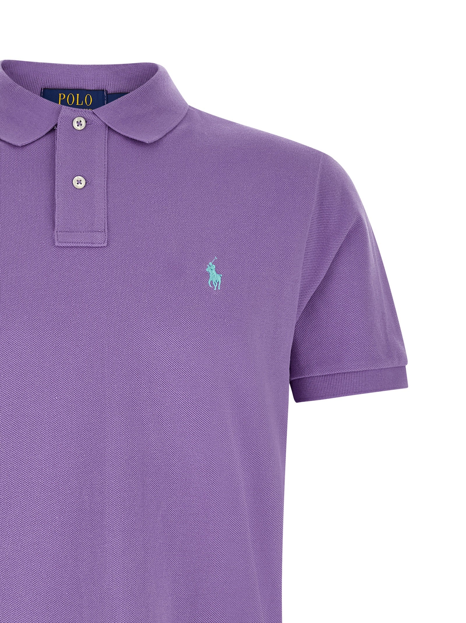 Polo Ralph Lauren Poloshirt aus violetter Baumwolle