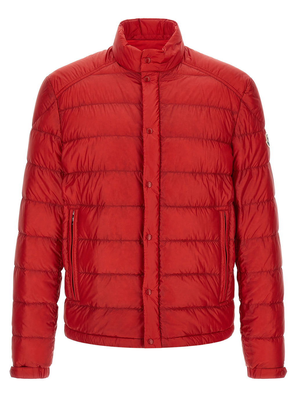 Moncler Mehrfarbige Polyamid-Jacke in voller Länge