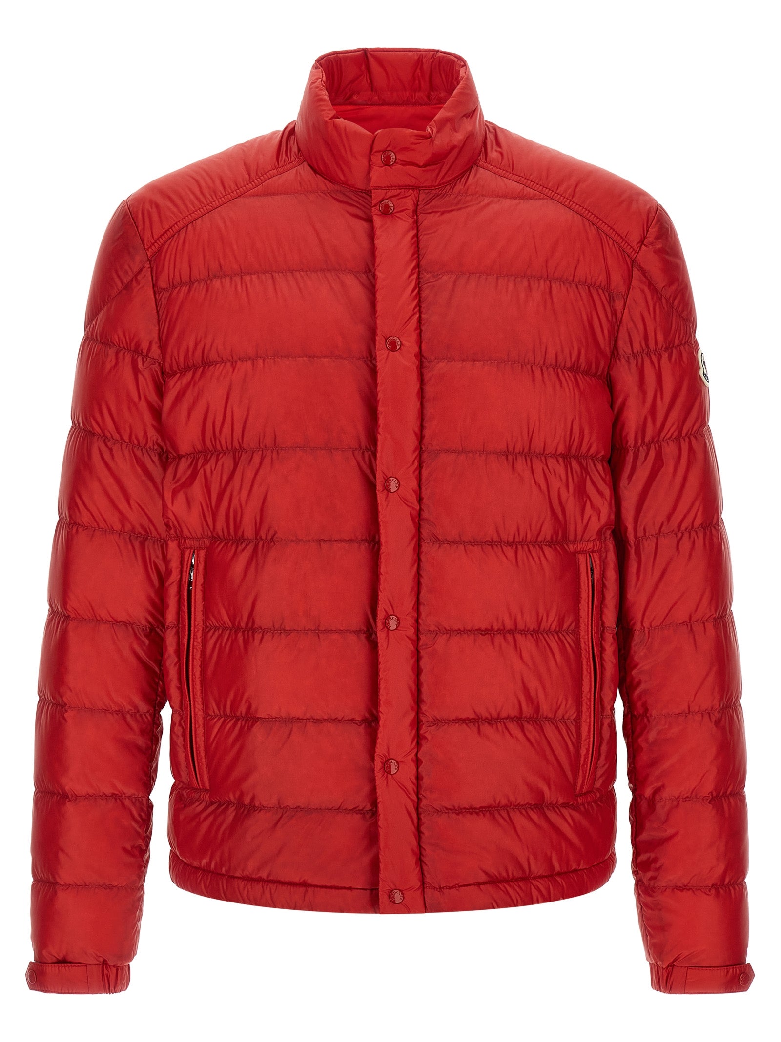 Moncler Mehrfarbige Polyamid-Jacke in voller Länge