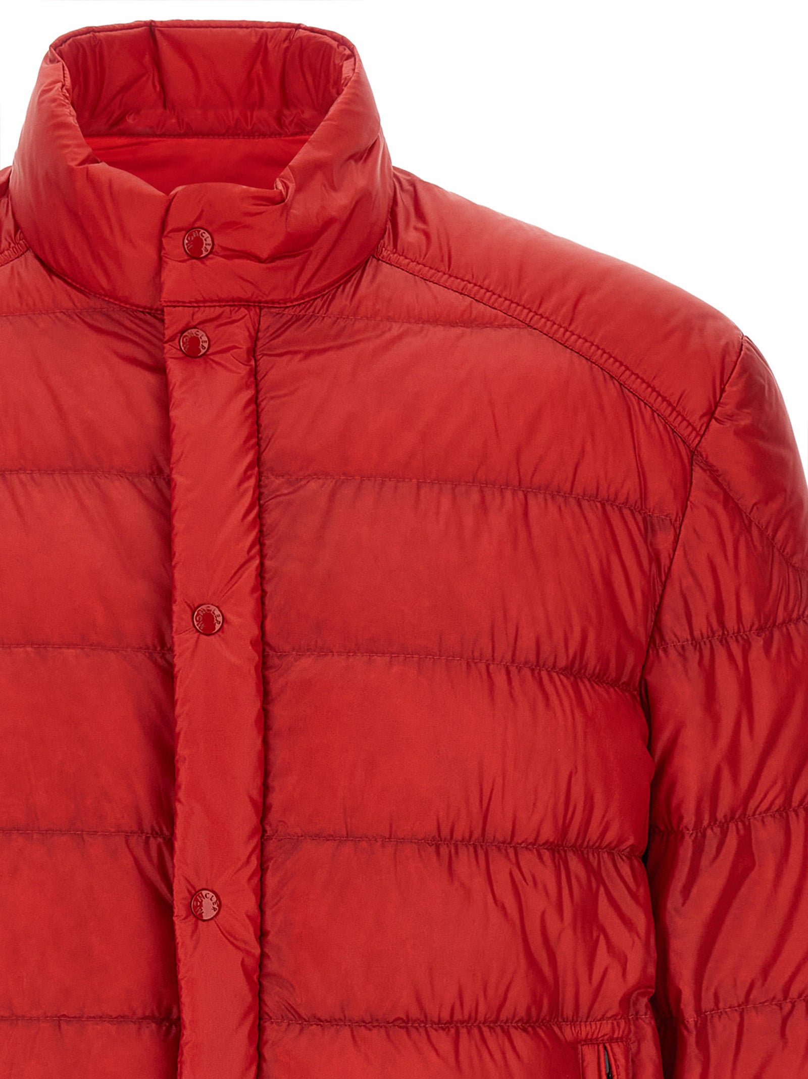 Moncler Mehrfarbige Polyamid-Jacke in voller Länge