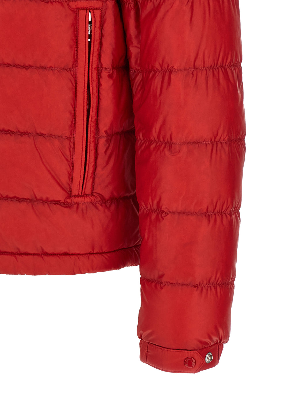 Moncler Mehrfarbige Polyamid-Jacke in voller Länge