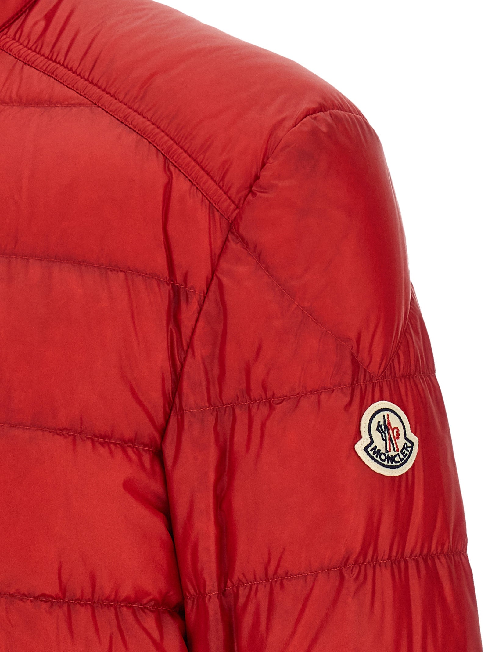 Moncler Mehrfarbige Polyamid-Jacke in voller Länge