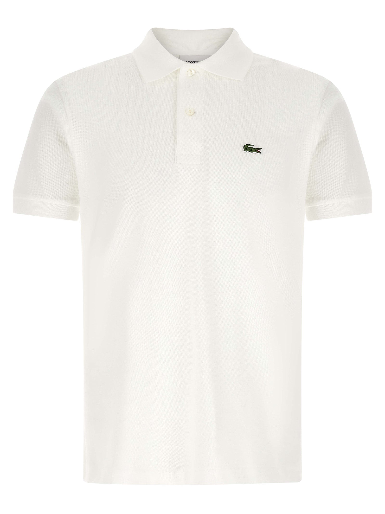 Lacoste Poloshirt aus weißer Baumwolle