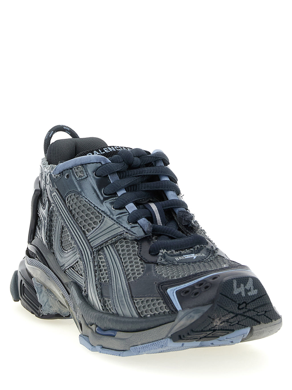Chaussures de sport gris en polyéthylène de Balenciaga, baskets athlétiques modernes et tendance pour homme ou femme.