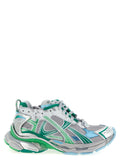 Chaussures de sport Balenciaga en polyéthylène multicolore, basket athlétique avec design moderne et coloré.
