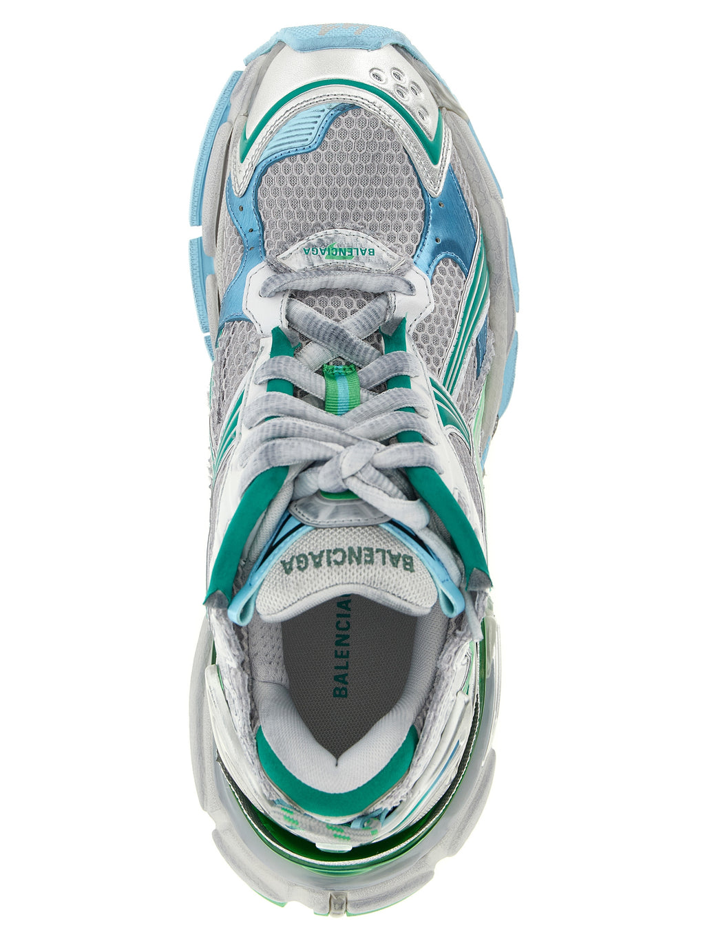 Chaussures de sport Balenciaga multicolores en polyéthylène, sneakers athlétiques modernes et tendance.