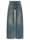 Balenciaga Jeans aus blauer Baumwolle mit entspannter Passform