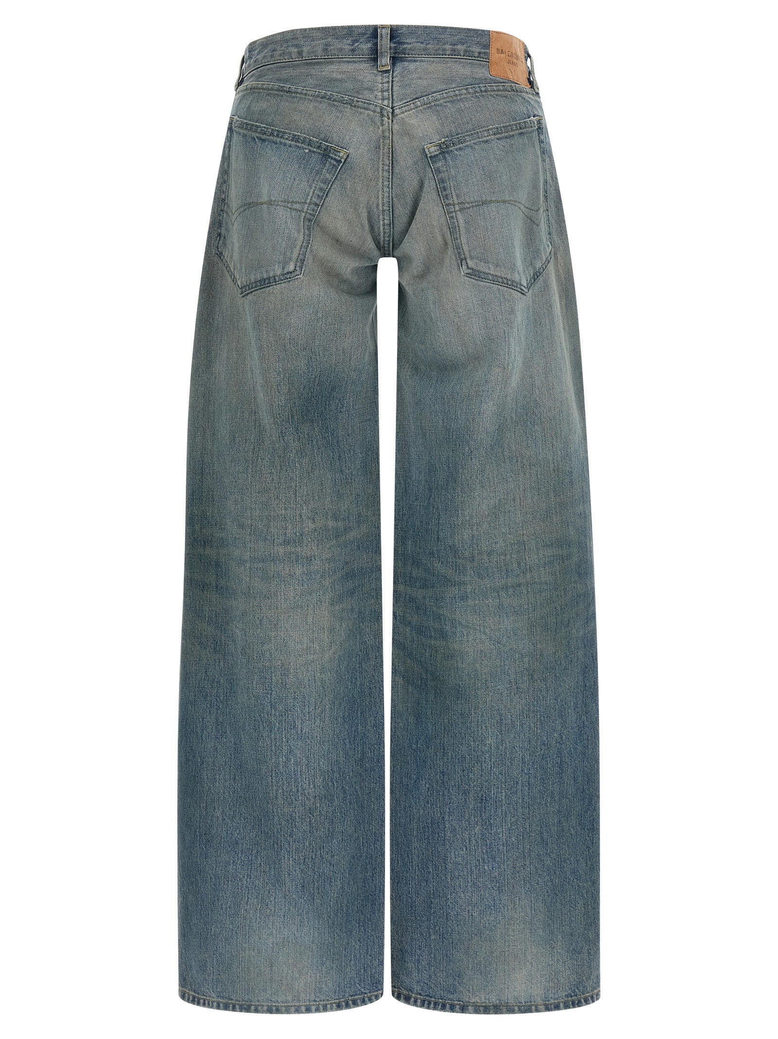 Balenciaga Jeans aus blauer Baumwolle mit entspannter Passform