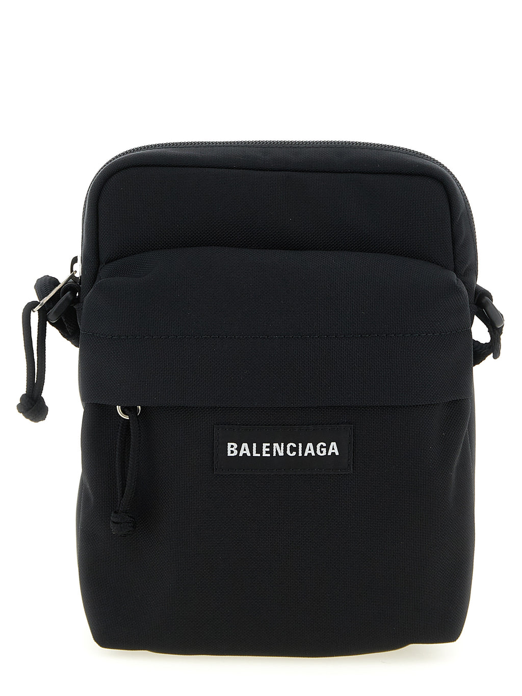 Sac à bandoulière noir en polyamide de Balenciaga, élégant et moderne, avec détails de finition visibles.