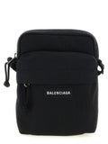 Sac à bandoulière noir en polyamide de Balenciaga, élégant et moderne, avec détails de finition visibles.