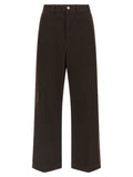 Pantalon chino en coton marron de Polo Ralph Lauren, style classique pour homme, avec ceinture et poches avant.