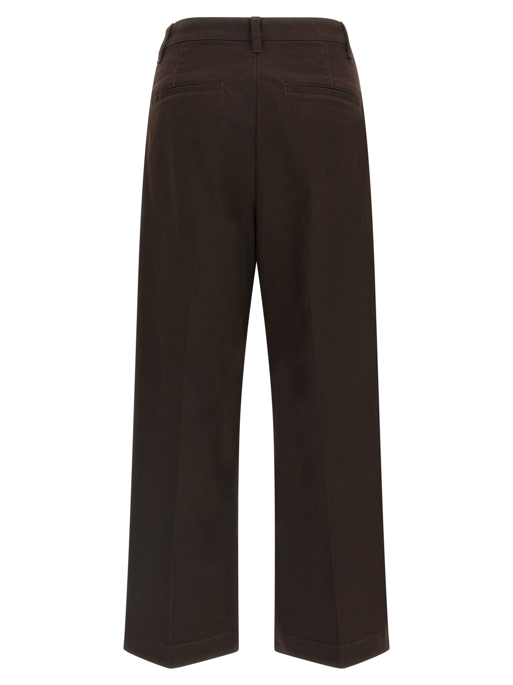 Pantalon chino en coton marron de Polo Ralph Lauren, coupe classique, vue de face.