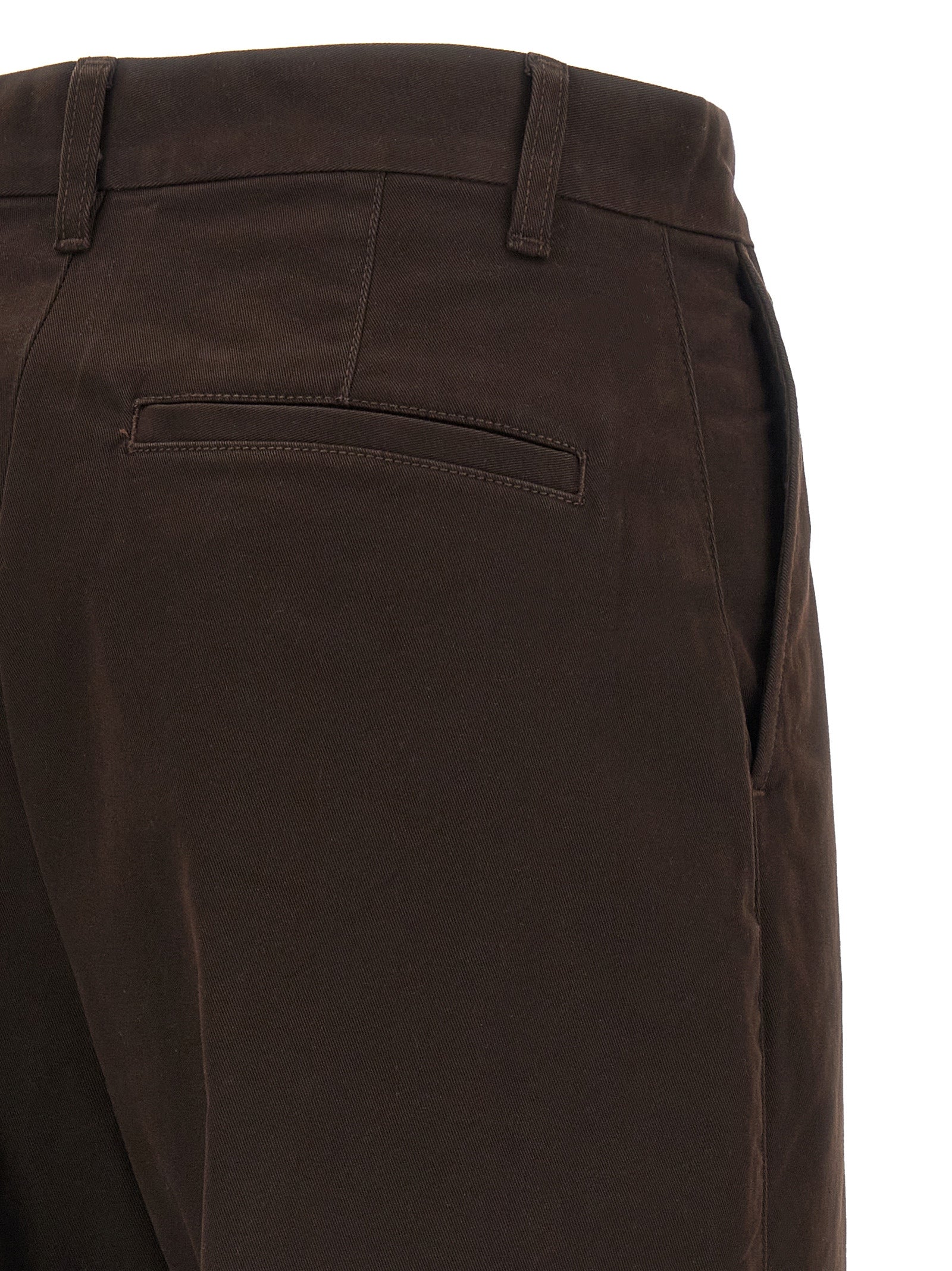 Pantalons chino en coton marron Polo Ralph Lauren, coupe classique, détails élégants, parfaits pour un style décontracté sophistiqué