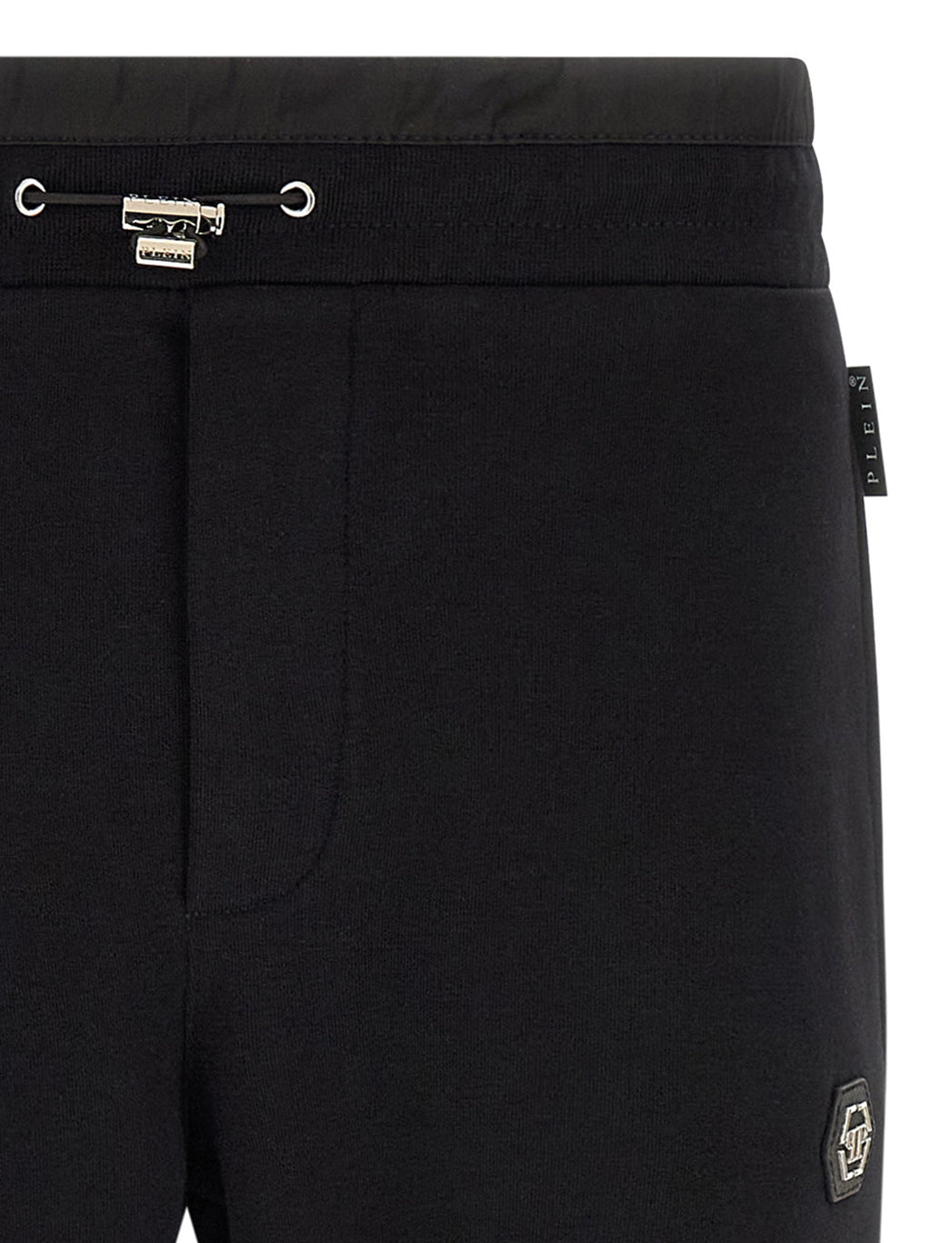 Pantalons de jogging en coton noir Philipp Plein pour homme, style décontracté et confortable, visibles sur l'image.