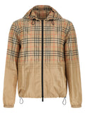 Veste en viscose beige de Burberry, coupe légère et élégante, avec détails de design sophistiqués visible sur l'image.