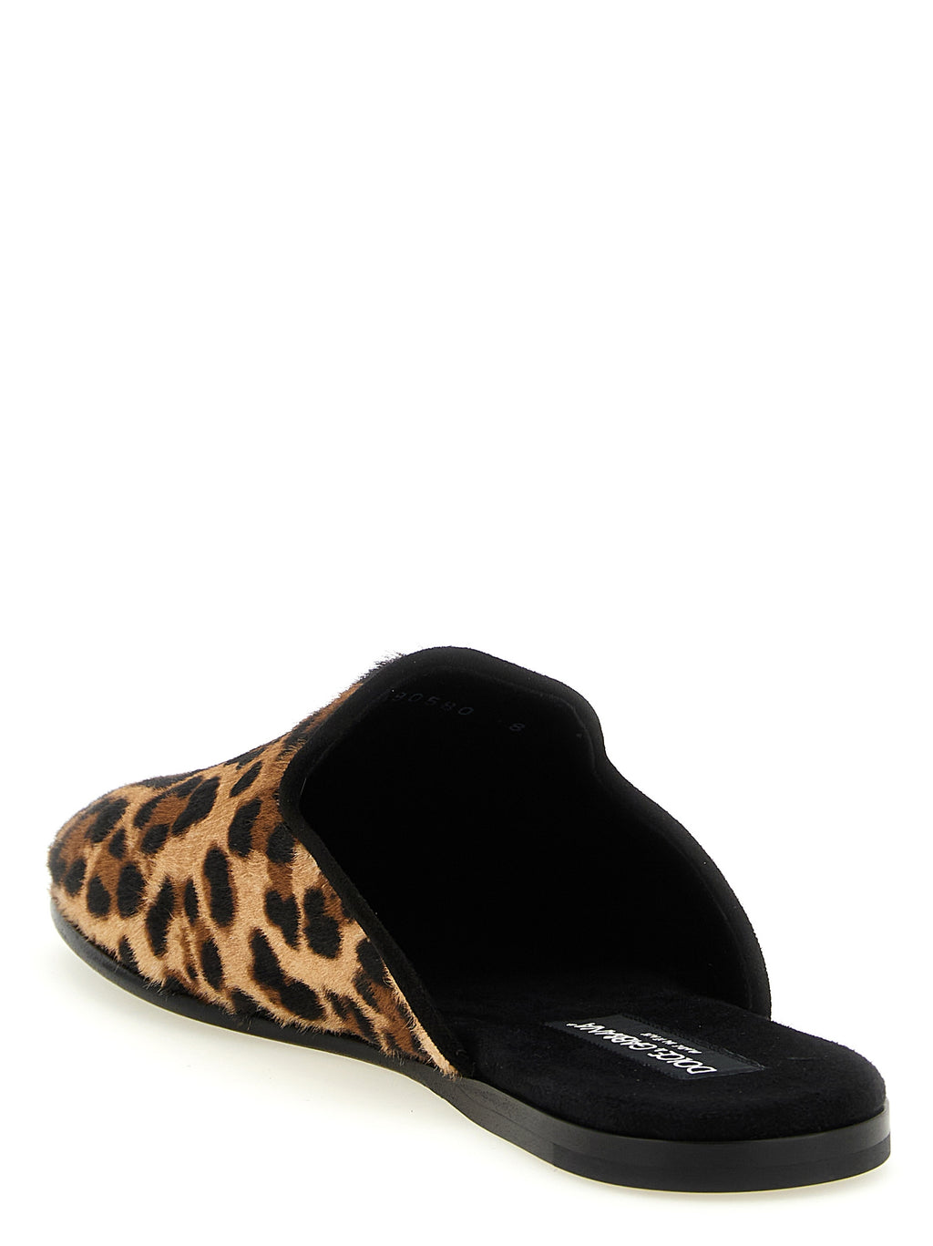 Dolce & Gabbana Brown Calfskin Flats
