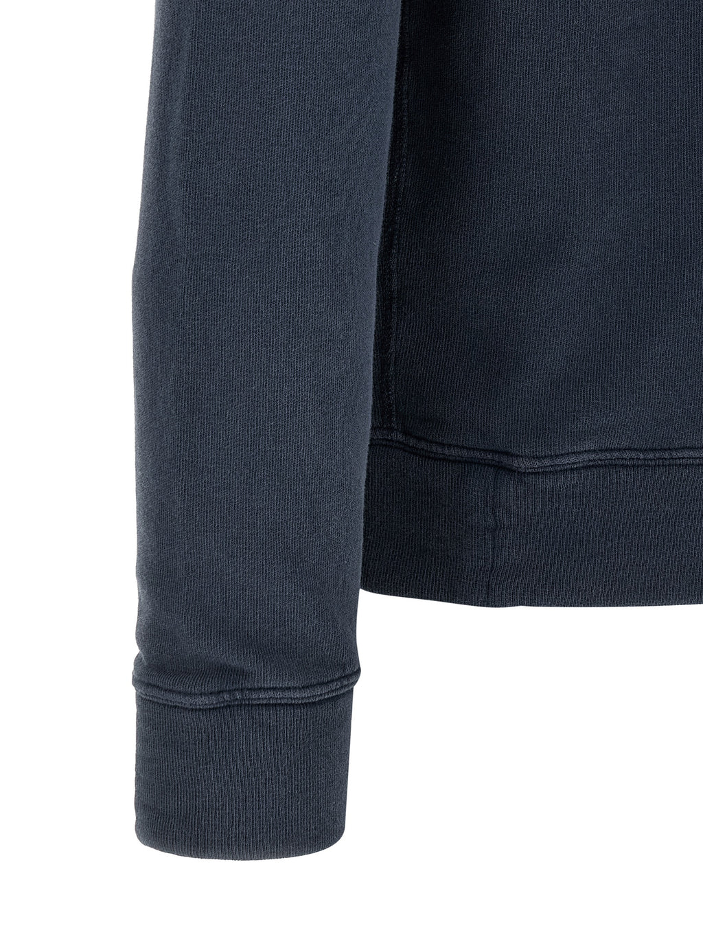 Sweat-shirt en coton bleu Polo Ralph Lauren avec col rond et logo brodé sur la poitrine, image claire du vêtement.