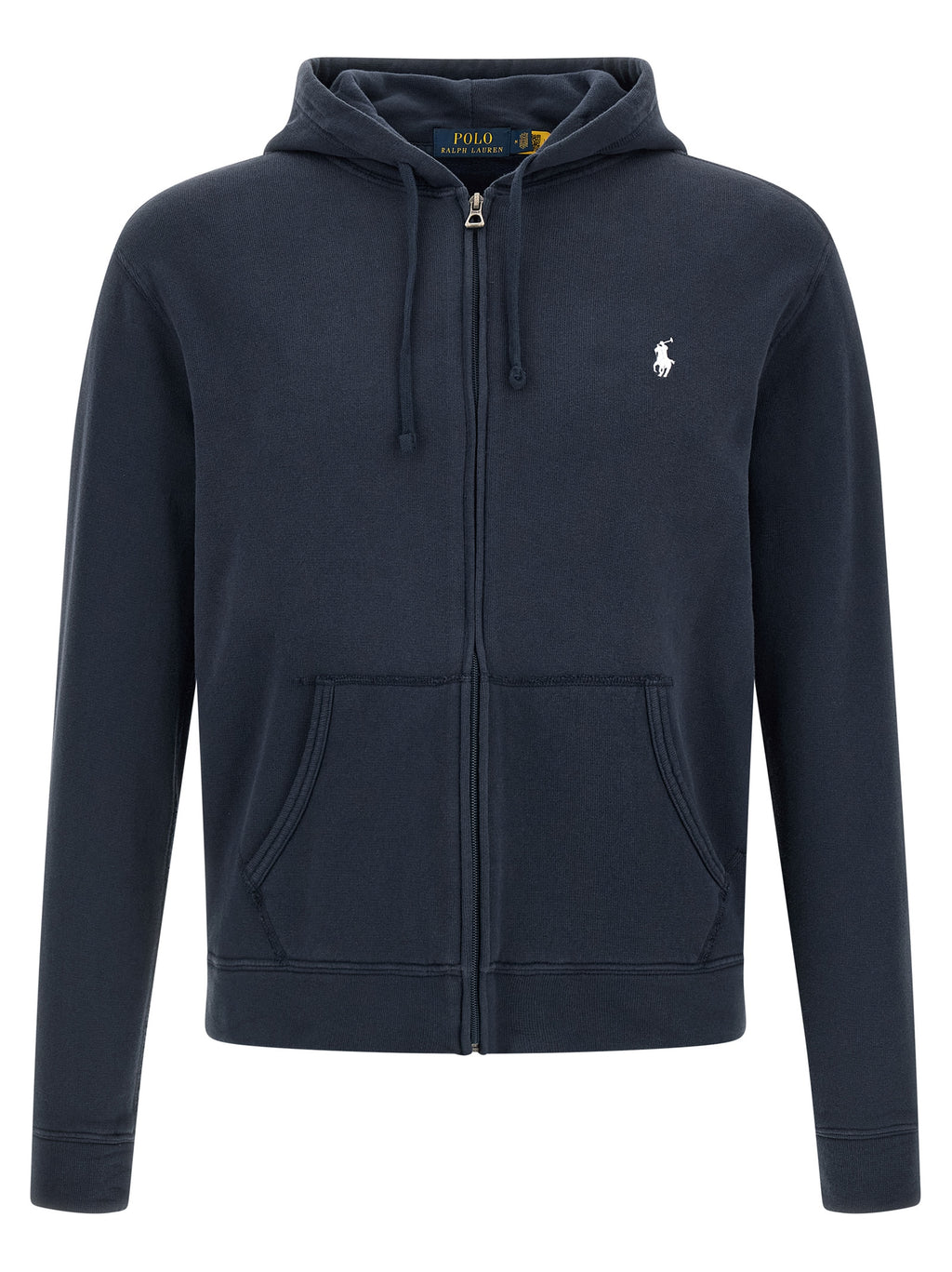 Sweat-shirt en coton bleu Polo Ralph Lauren, coupe classique, avec logo brodé, manches longues et col rond pour homme.