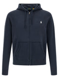 Sweat-shirt en coton bleu Polo Ralph Lauren, coupe classique, avec logo brodé, manches longues et col rond pour homme.