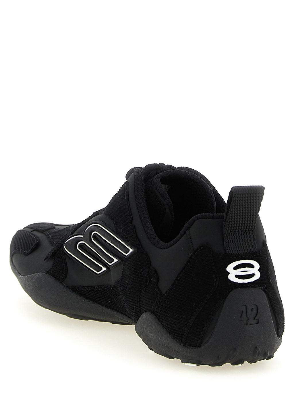 Chaussures de sport Balenciaga en polyester noir, baskets athlétiques élégantes et confortables pour homme.