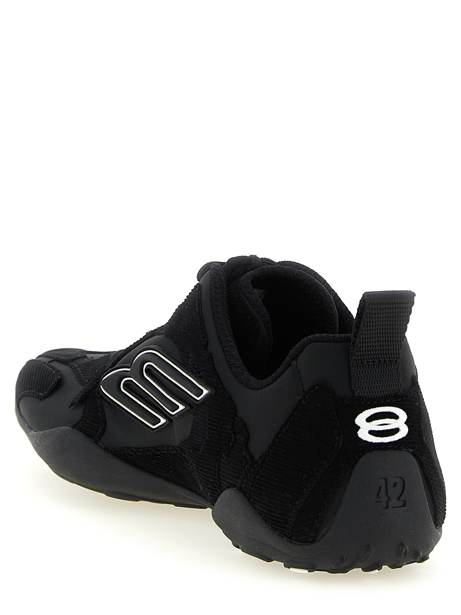 Chaussures de sport Balenciaga en polyester noir, baskets athlétiques élégantes et confortables pour homme.