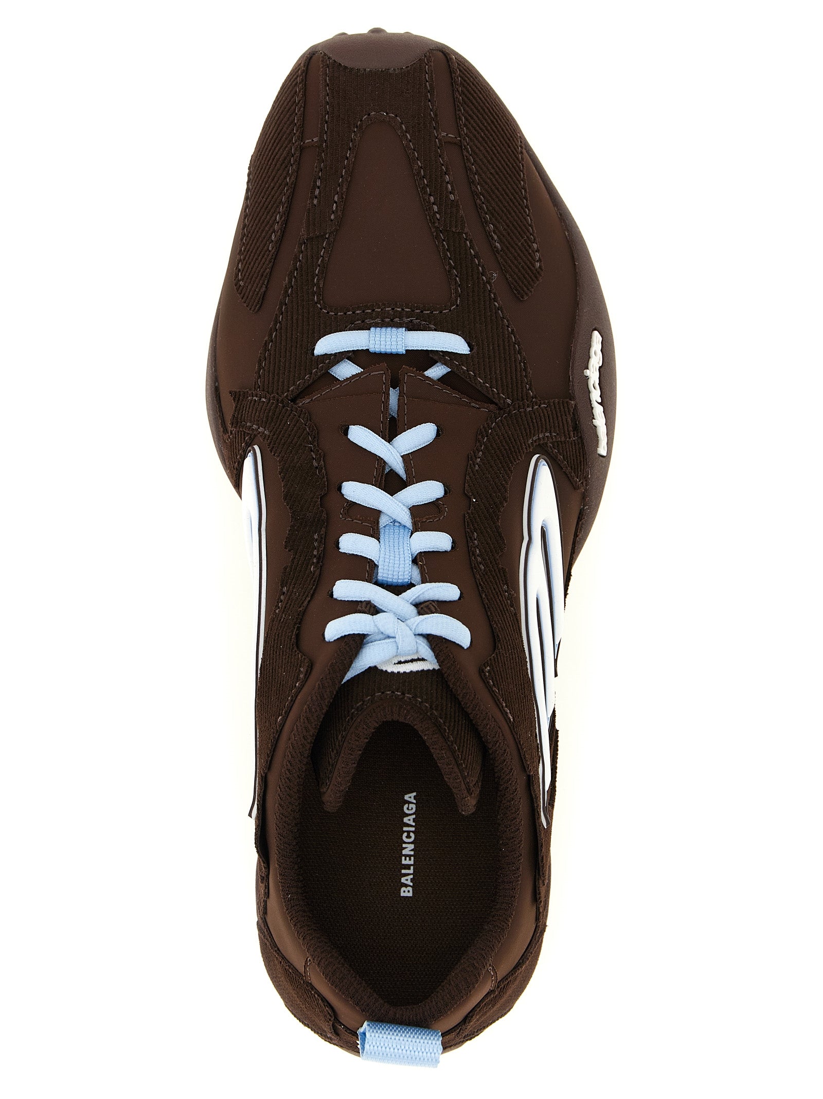 Balenciaga braune Polyester-Athletik-Sneakers