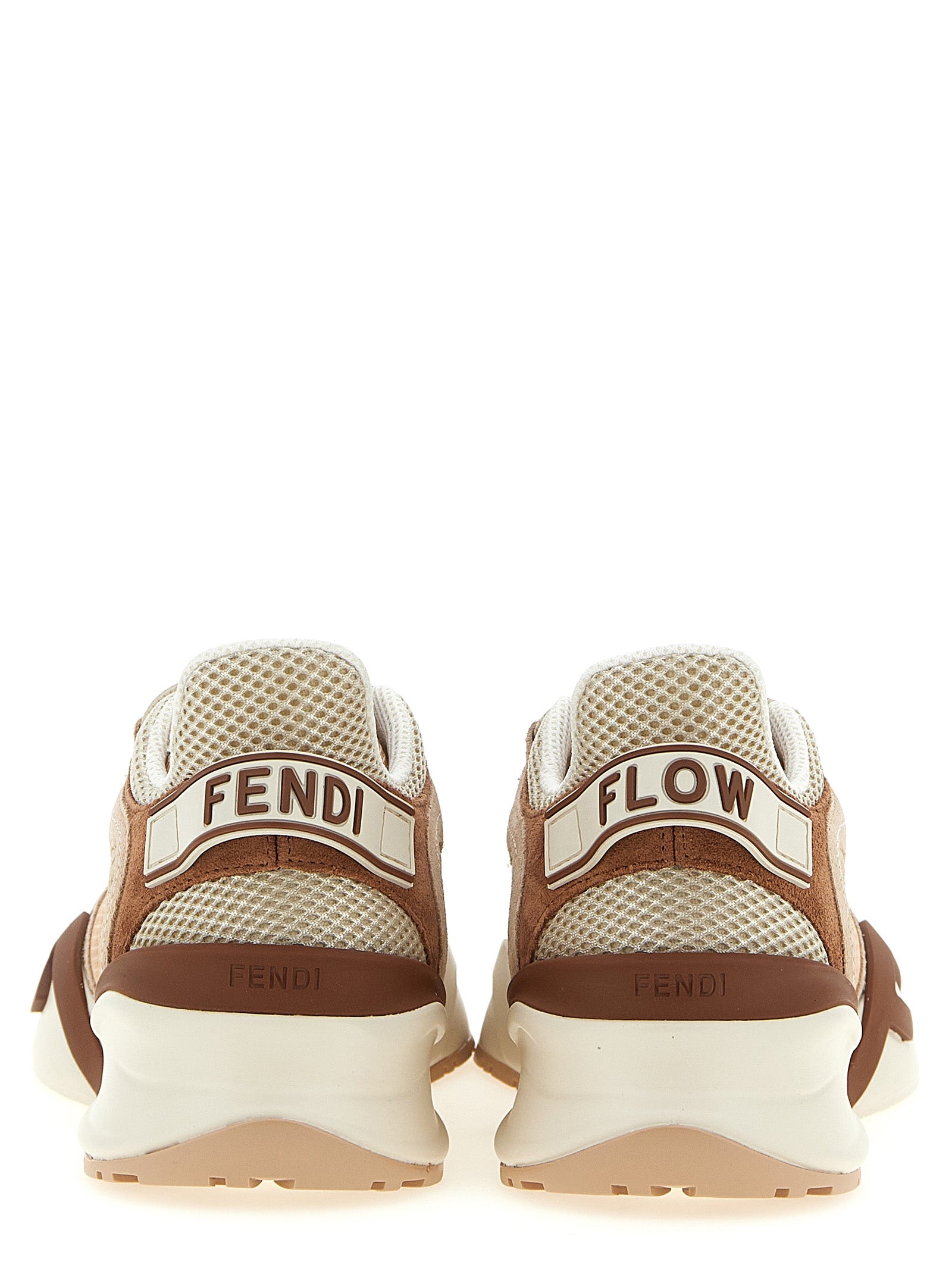 Chaussures de sport Fendi multicolores en polyamide pour athlétisme, avec design moderne et couleurs vives.