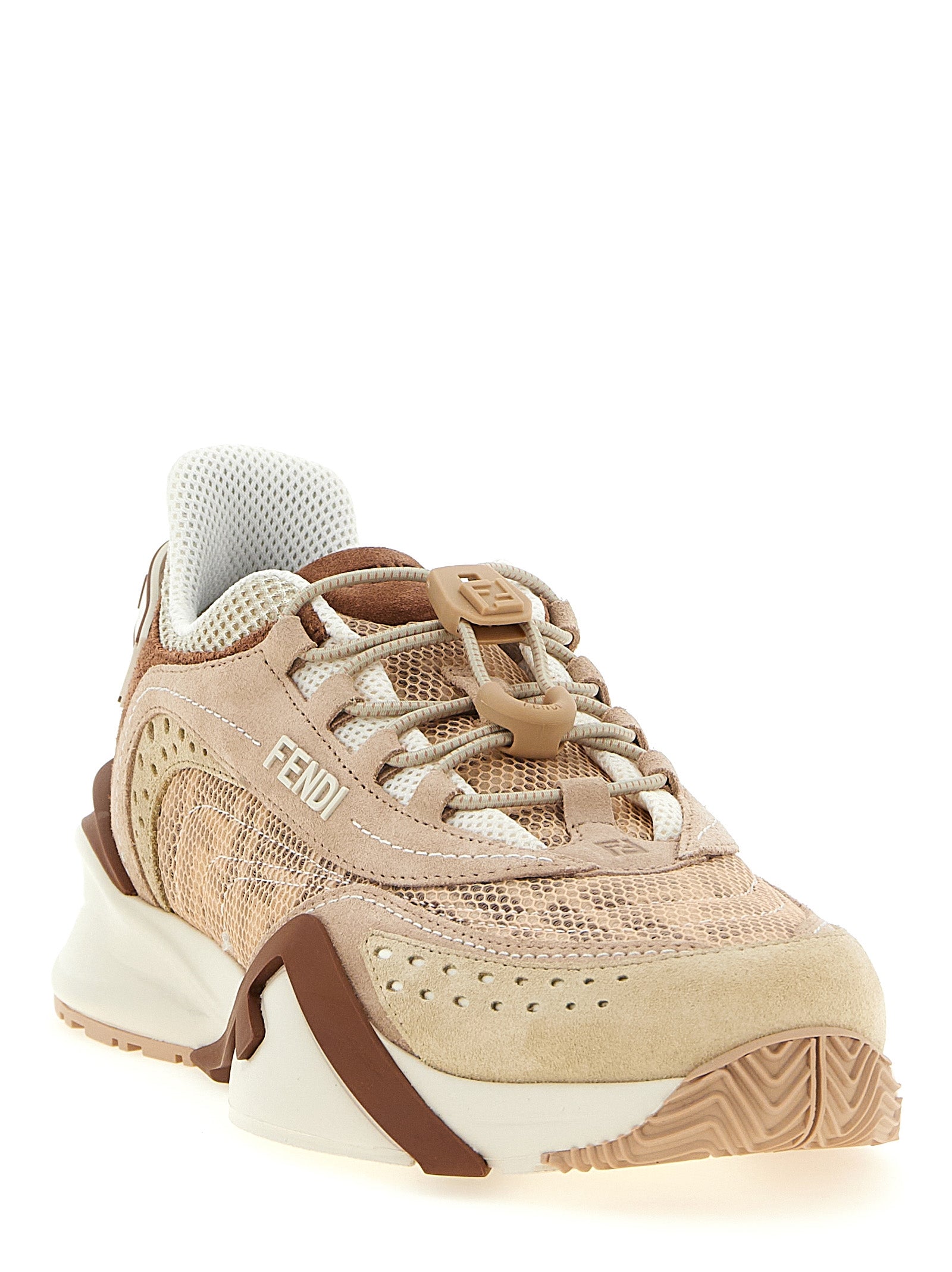 Chaussures de sport Fendi multicolores en polyamide, baskets athlétiques modernes et tendance.