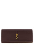 Saint Laurent Bordeaux Calfskin Clutch Bag
