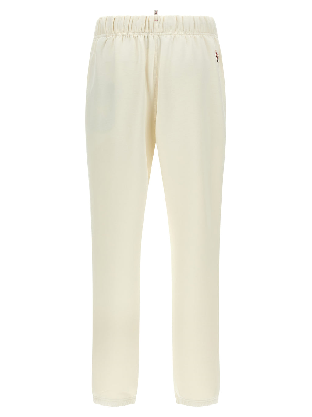 Pantalons de jogging en polyester blanc Moncler Grenoble pour homme, coupe décontractée et confortable.
