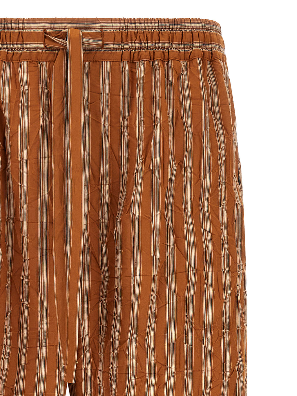Pantalons décontractés en viscose marron de Dolce & Gabbana, style élégant et confortable pour un look casual.