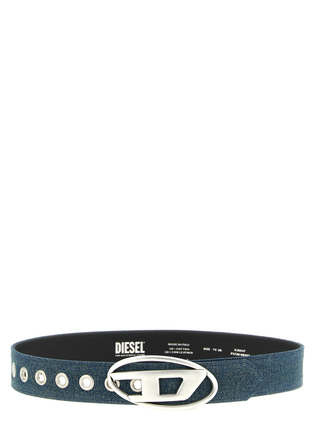 Diesel Blue Cotton Regular Belt