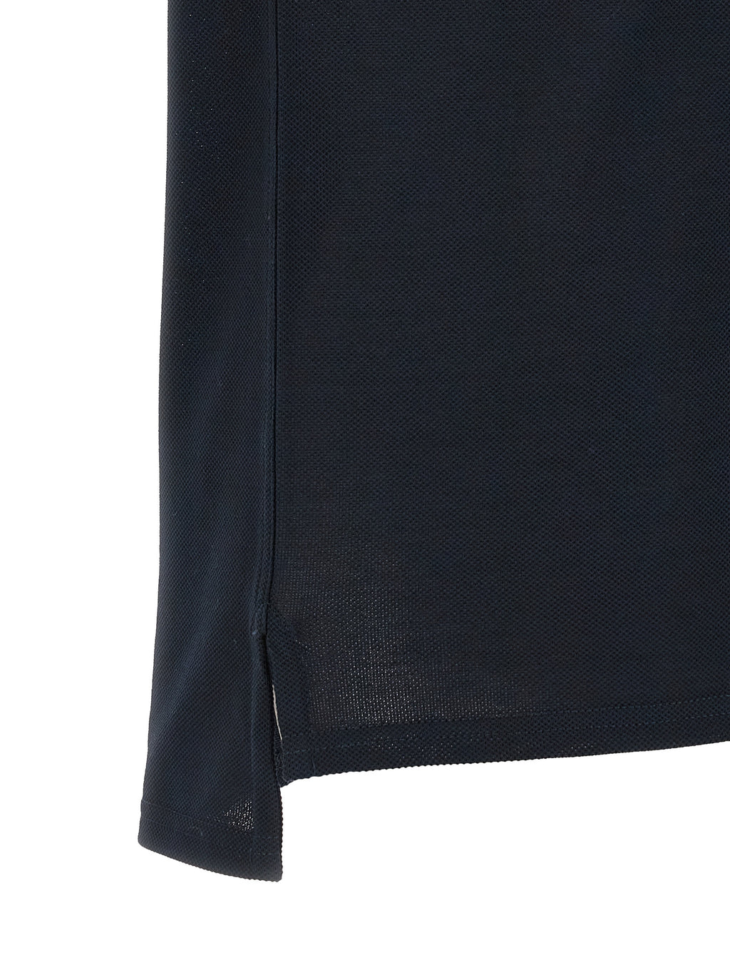 Chemise polo en coton bleu Givenchy, vue de face, avec col classique et logo discret sur la poitrine.
