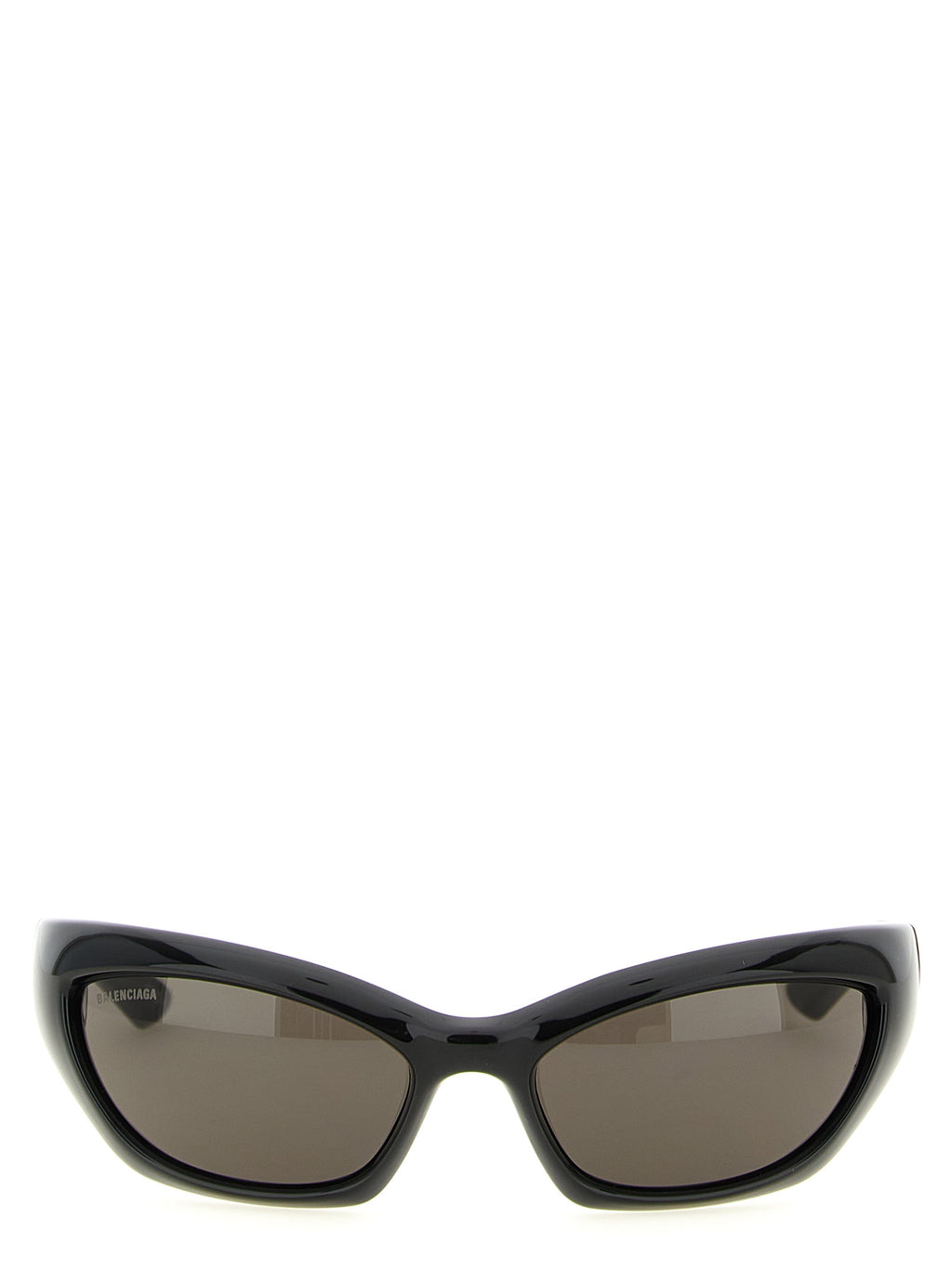 Lunettes de soleil noires Balenciaga en polyamide, avec monture élégante et moderne, visibles sur l'image.