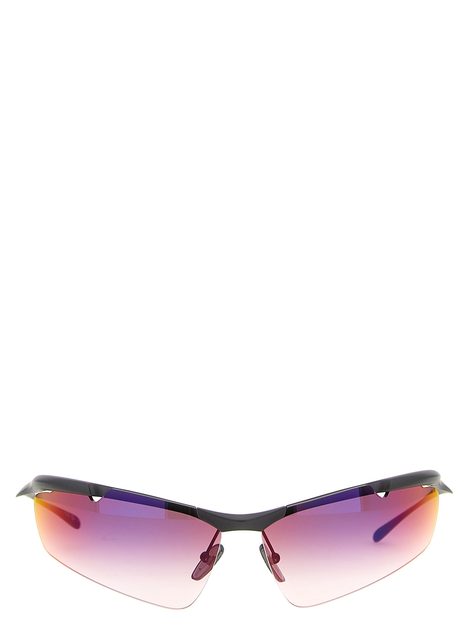 Lunettes de soleil Balenciaga en polyamide multicolores avec monture moderne et verres teintés.