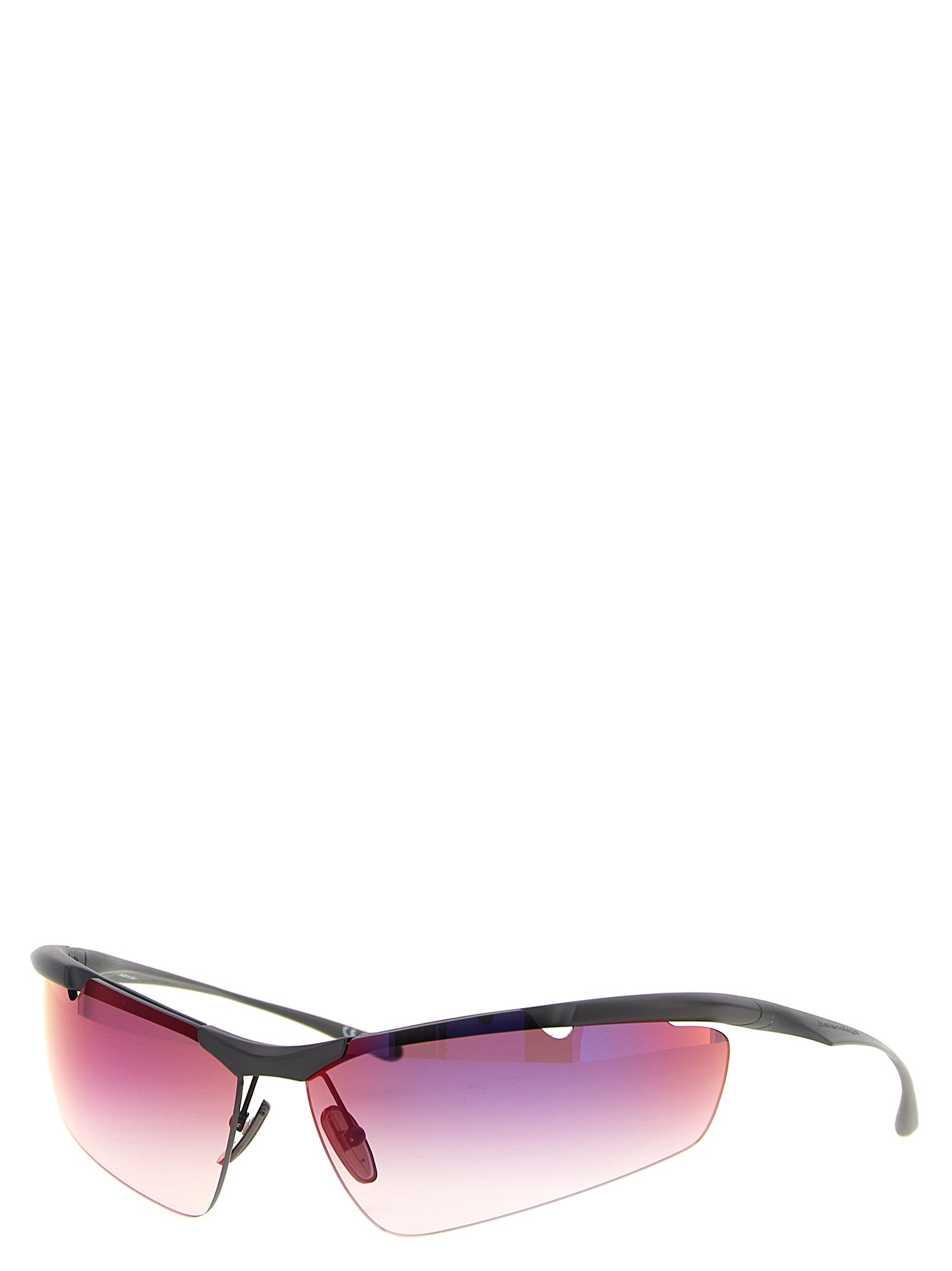 Lunettes de soleil Balenciaga en polyamide multicolore avec monture oversize et verres teintés, style moderne et tendance.