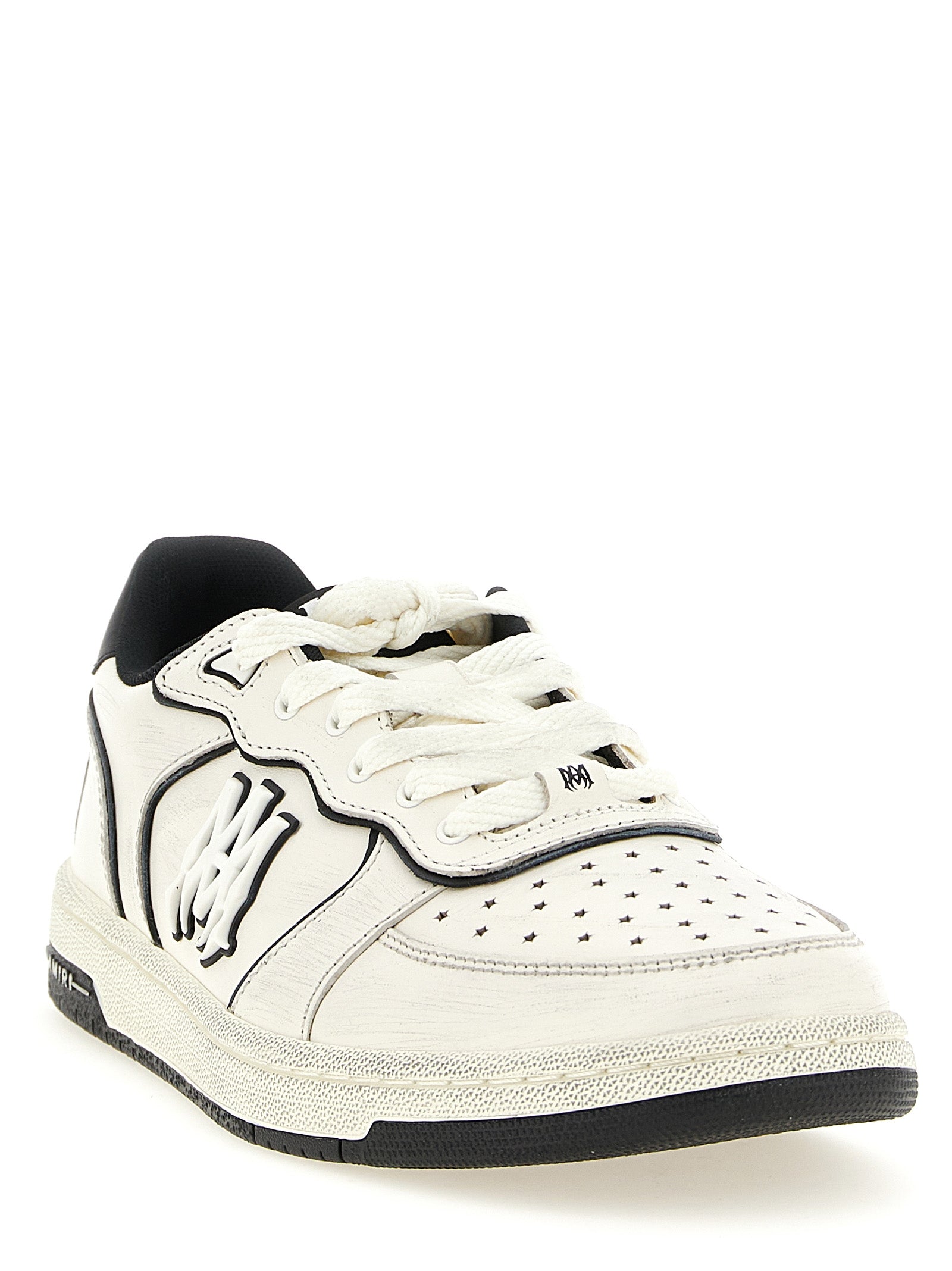 Amiri zweifarbige Low-Top-Sneaker aus Rindsleder