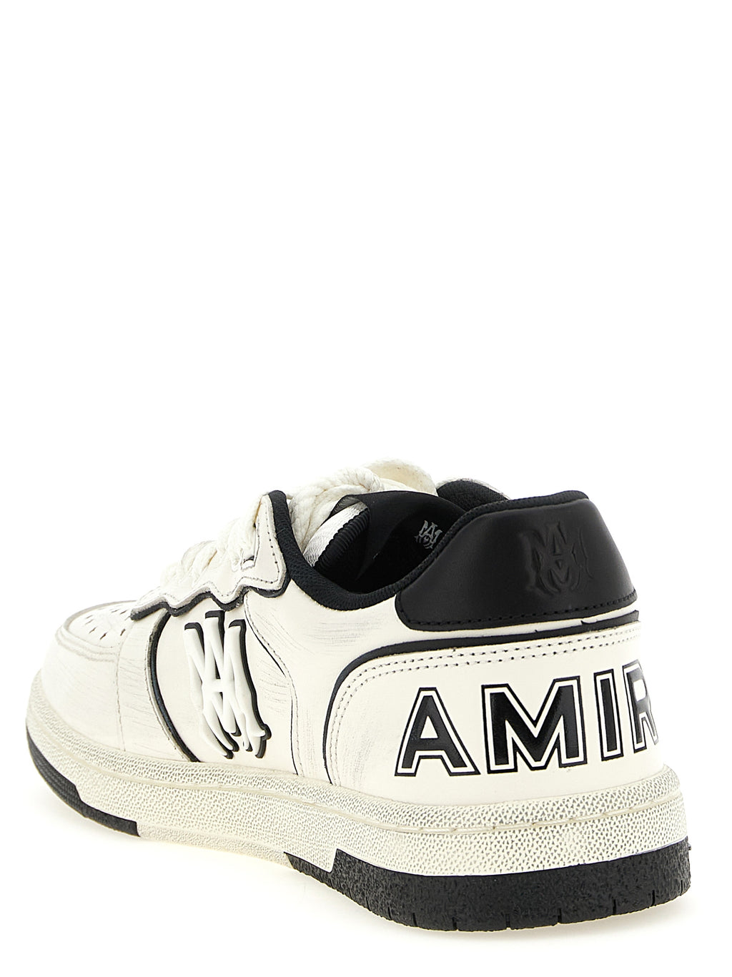 Amiri zweifarbige Low-Top-Sneaker aus Rindsleder