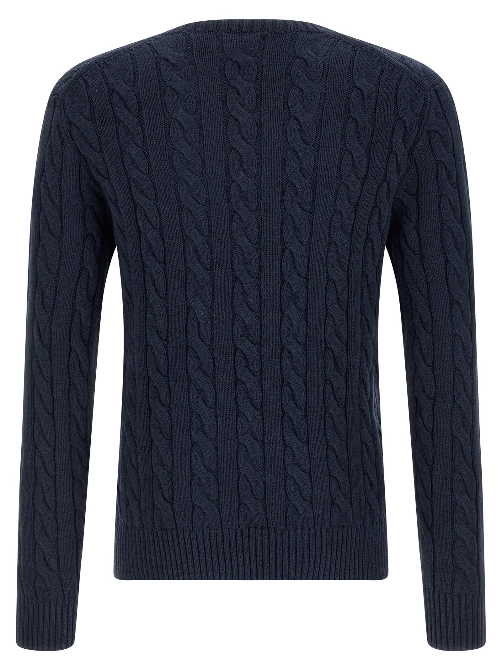 Polo Ralph Lauren Blaue Baumwollstrickjacke